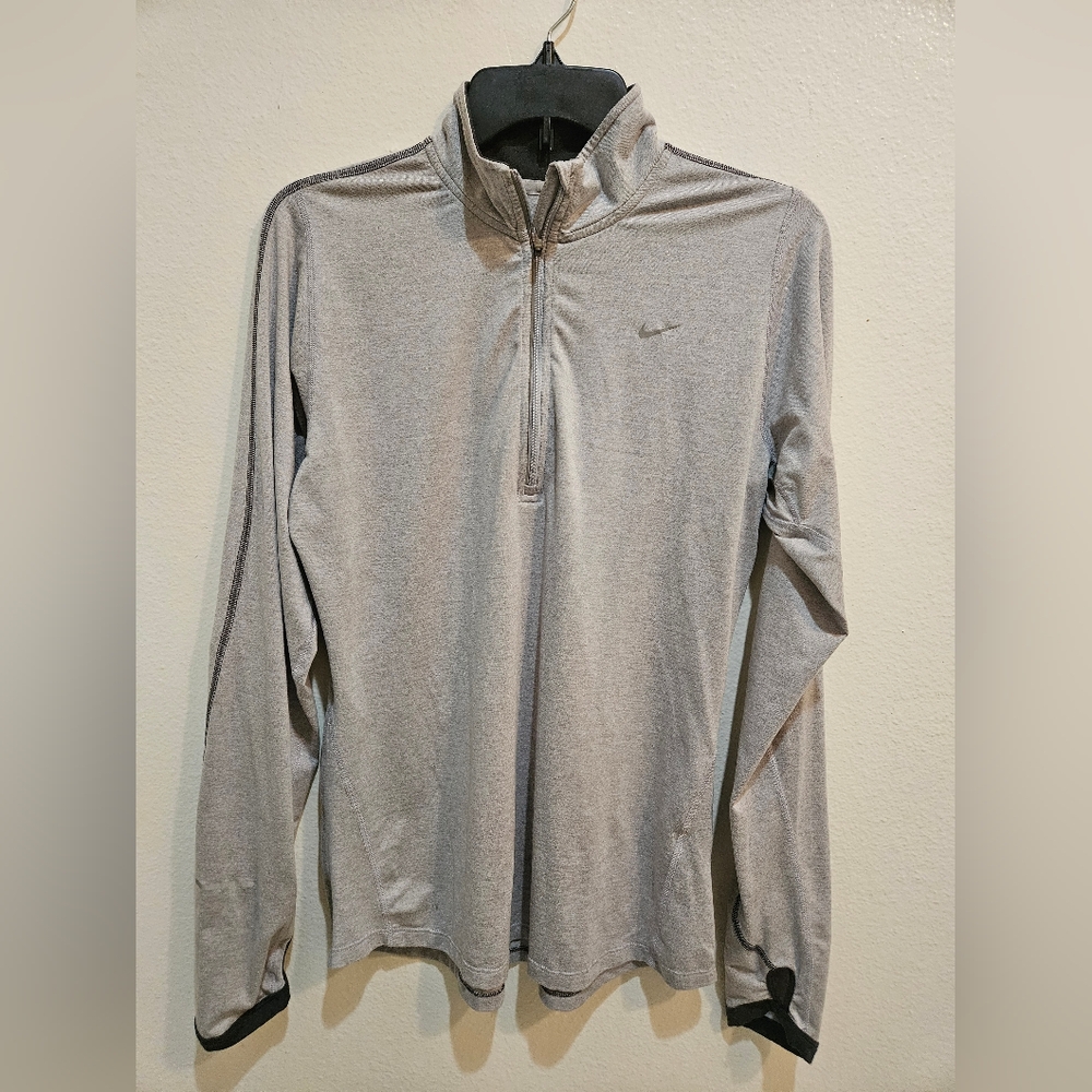 Nike Gray Quarter-Zip Pullover
